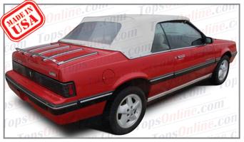 1983 thru 1987 Pontiac Sunbird, Sunbird GT, LE & SE
